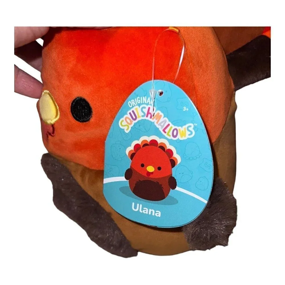 NWT Squishmallow 7.5” ULANA The Turkey Fall Harvest Squad